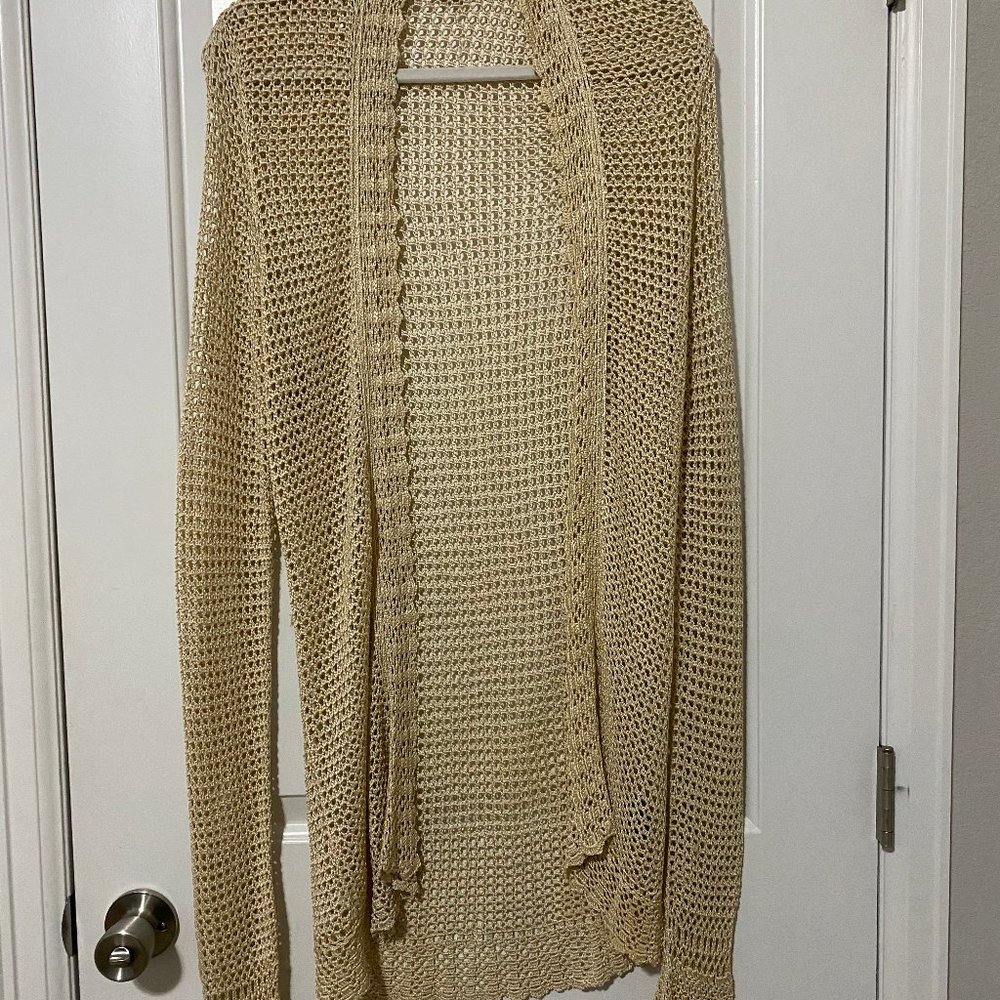 Ralph Lauren Black Label Silk Cardigan w/ Belt